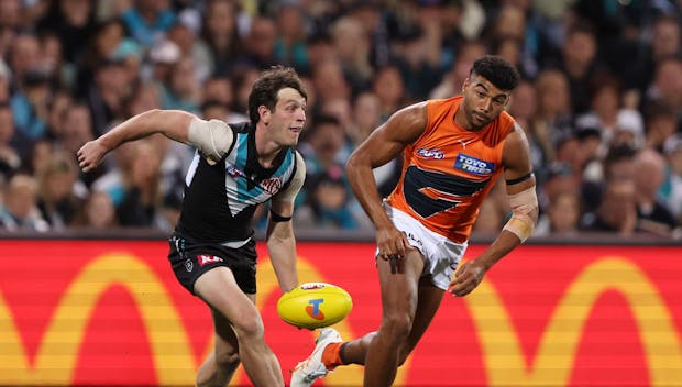 The AFL Second Semi-Final match between the Port Adelaide Power and the GWS Giants on September 16, 2023